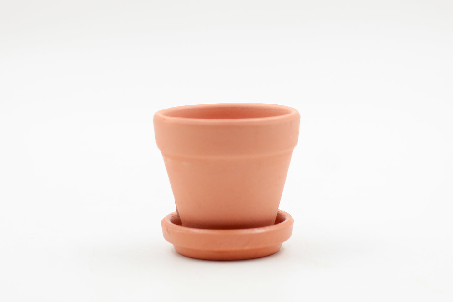 Ø5,5 baby terracotta pot met schotel