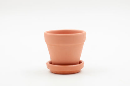 Ø5,5 baby terracotta pot met schotel