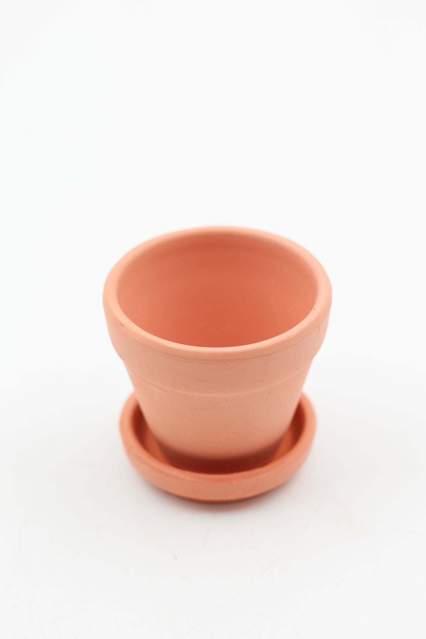 Ø5,5 baby terracotta pot met schotel